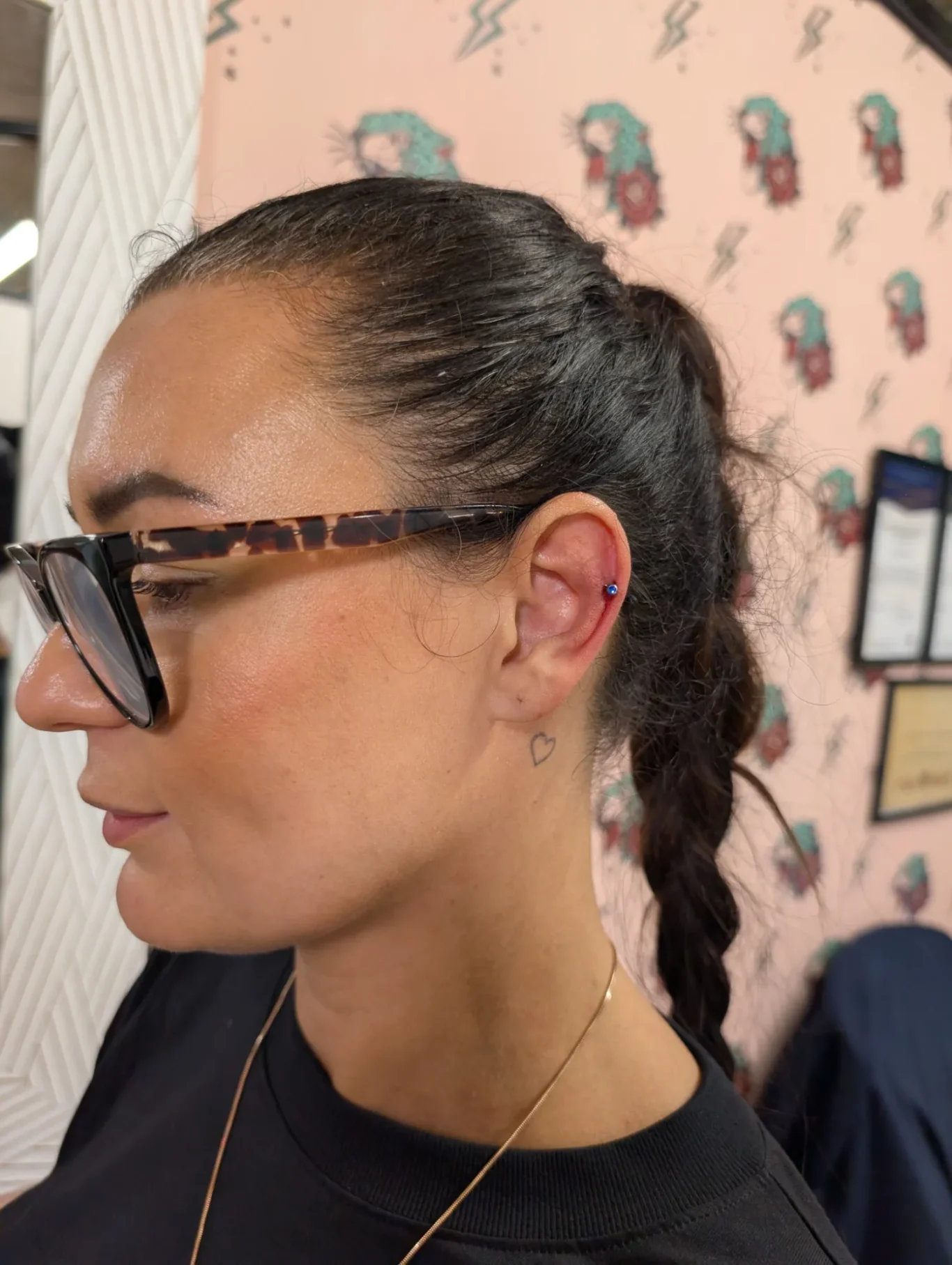 Helix/Flat ear piercing