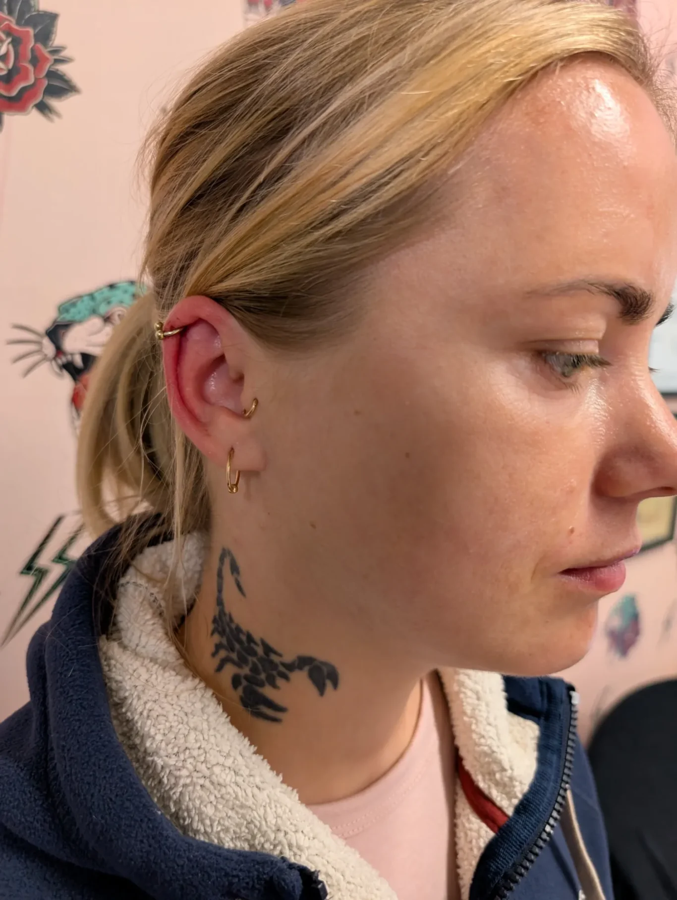 Upper Helix ear piercing