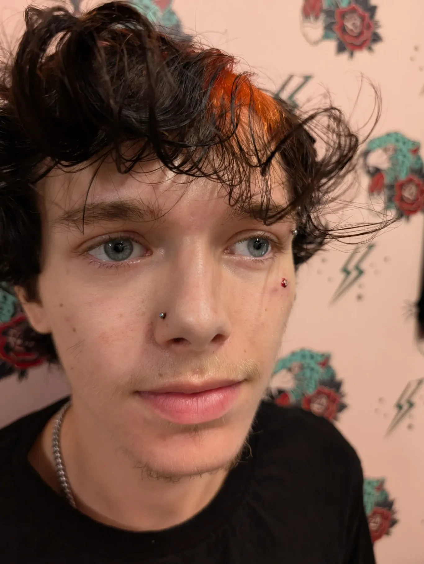 Facial Microdermal piercings