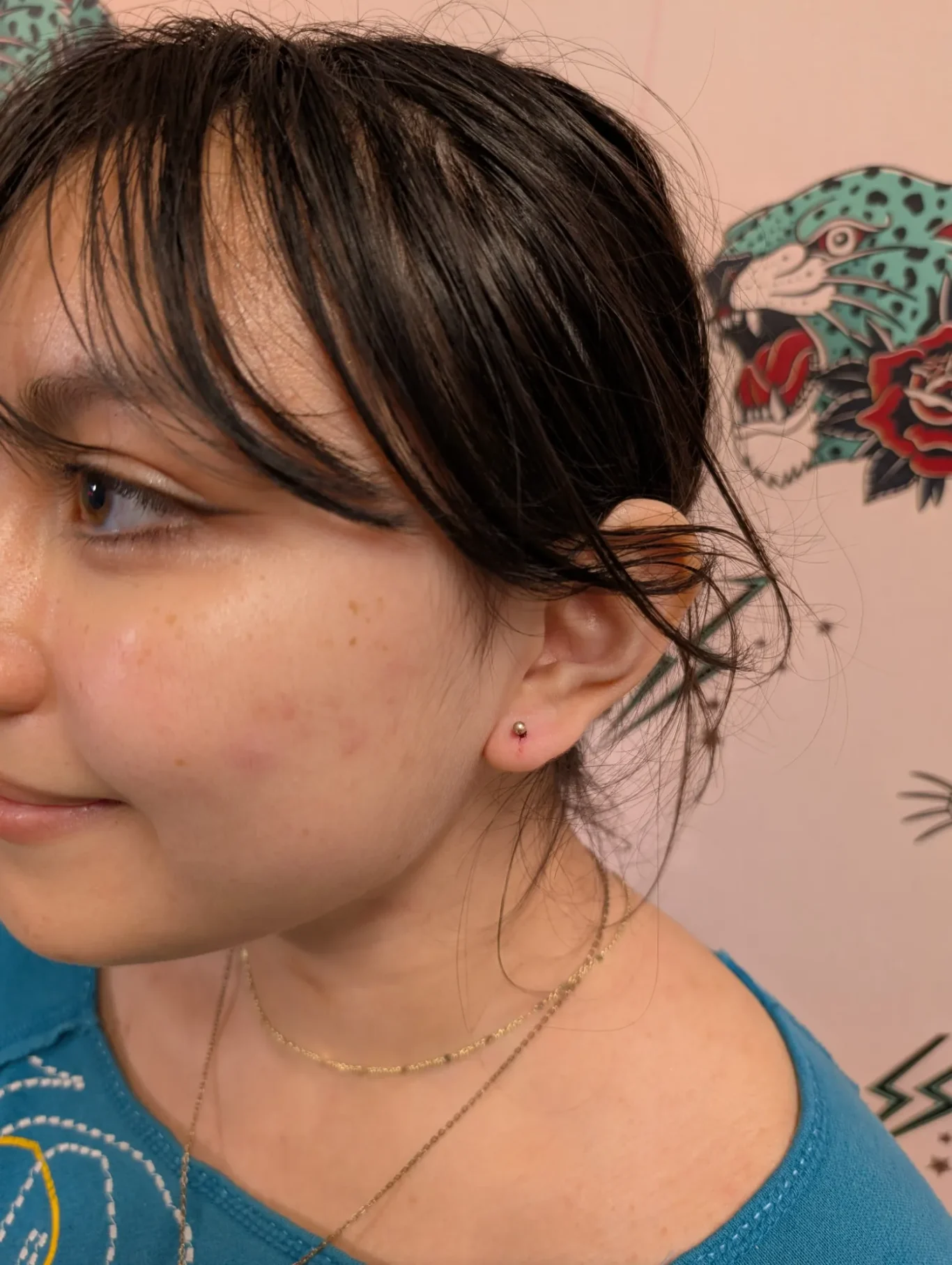 Ear lobe piercing first