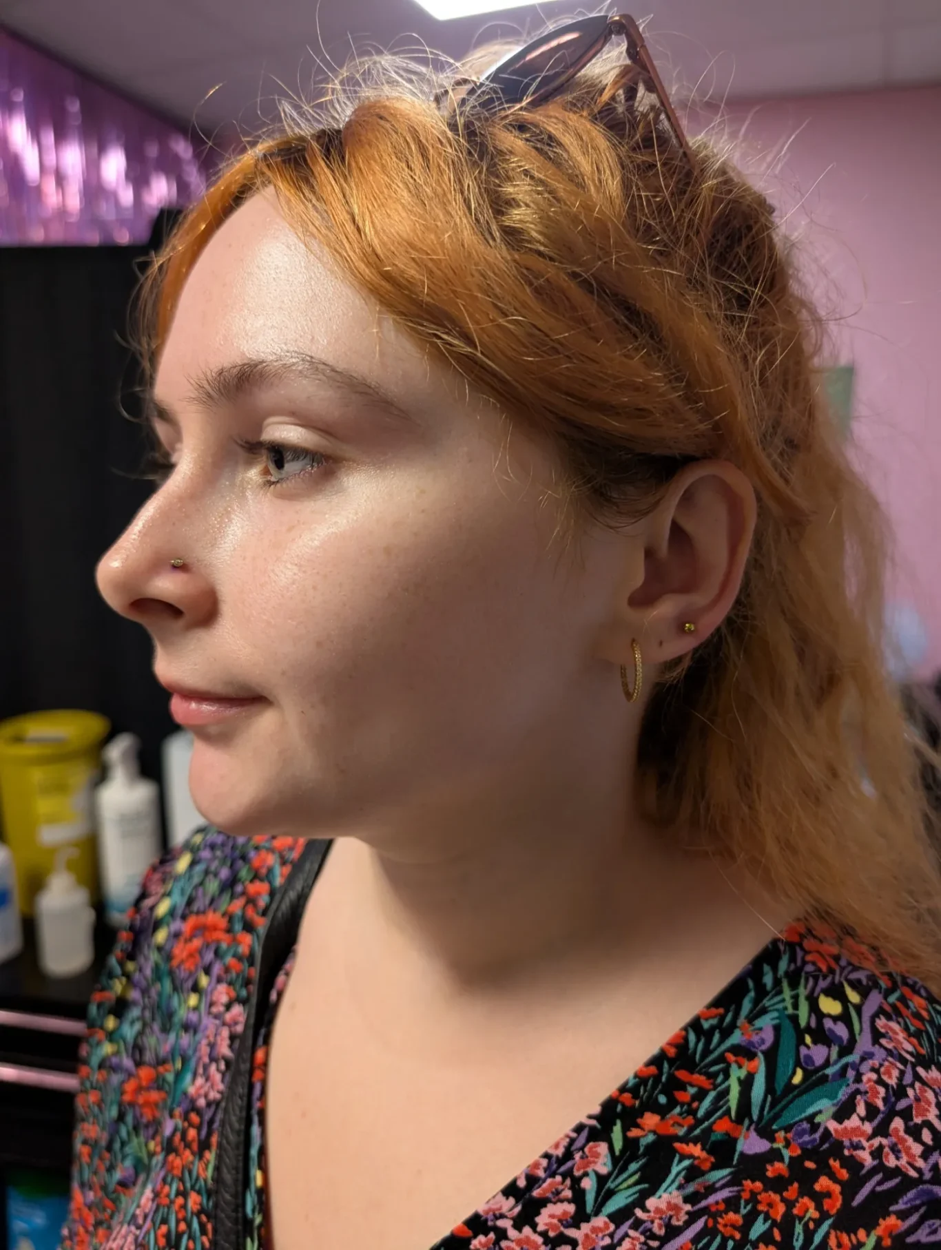 Nostril piercing / Nose piercing & Third Lobe Piercing