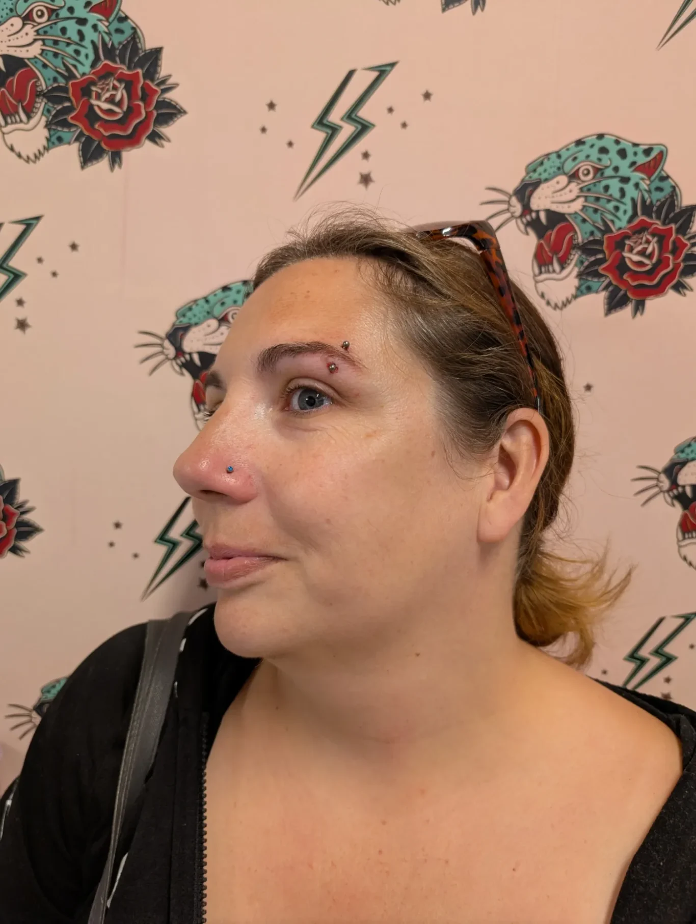 Nostril Nose Piercing & Eyebrow Piercing