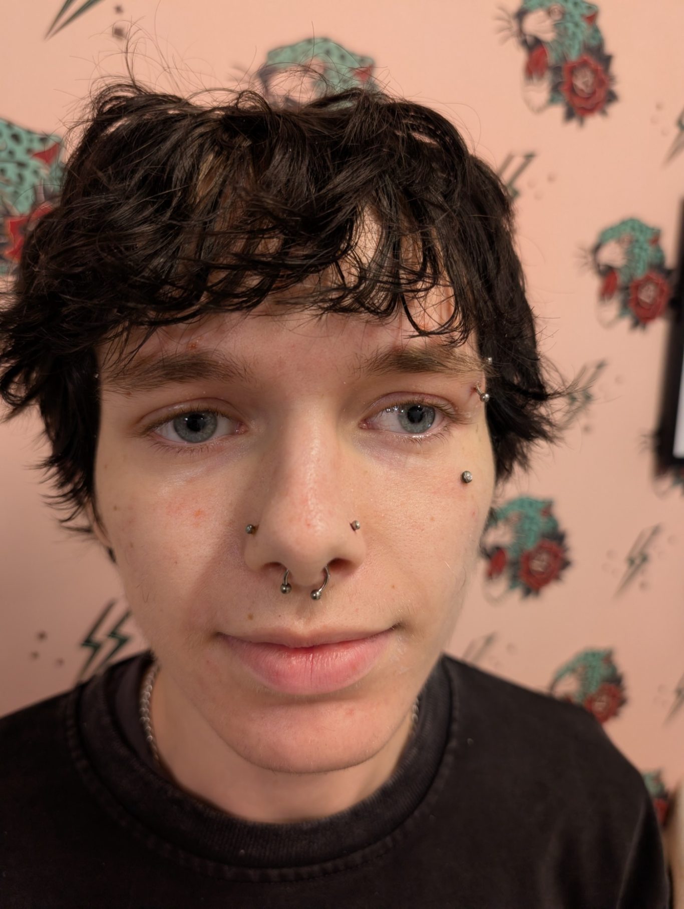 Double Nostril piercing / Nose piercing Septum Piercing