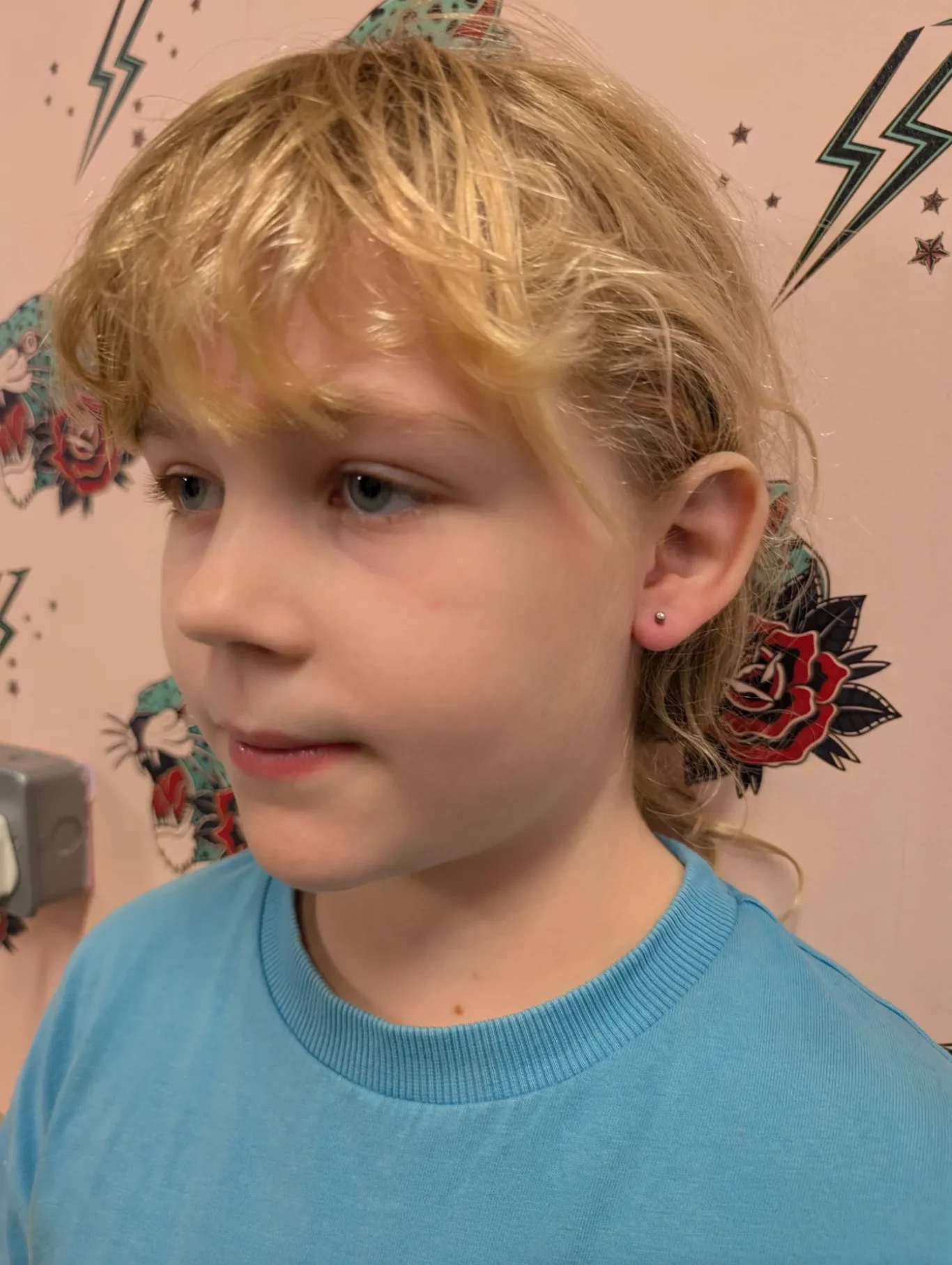 Ear lobe piercing first