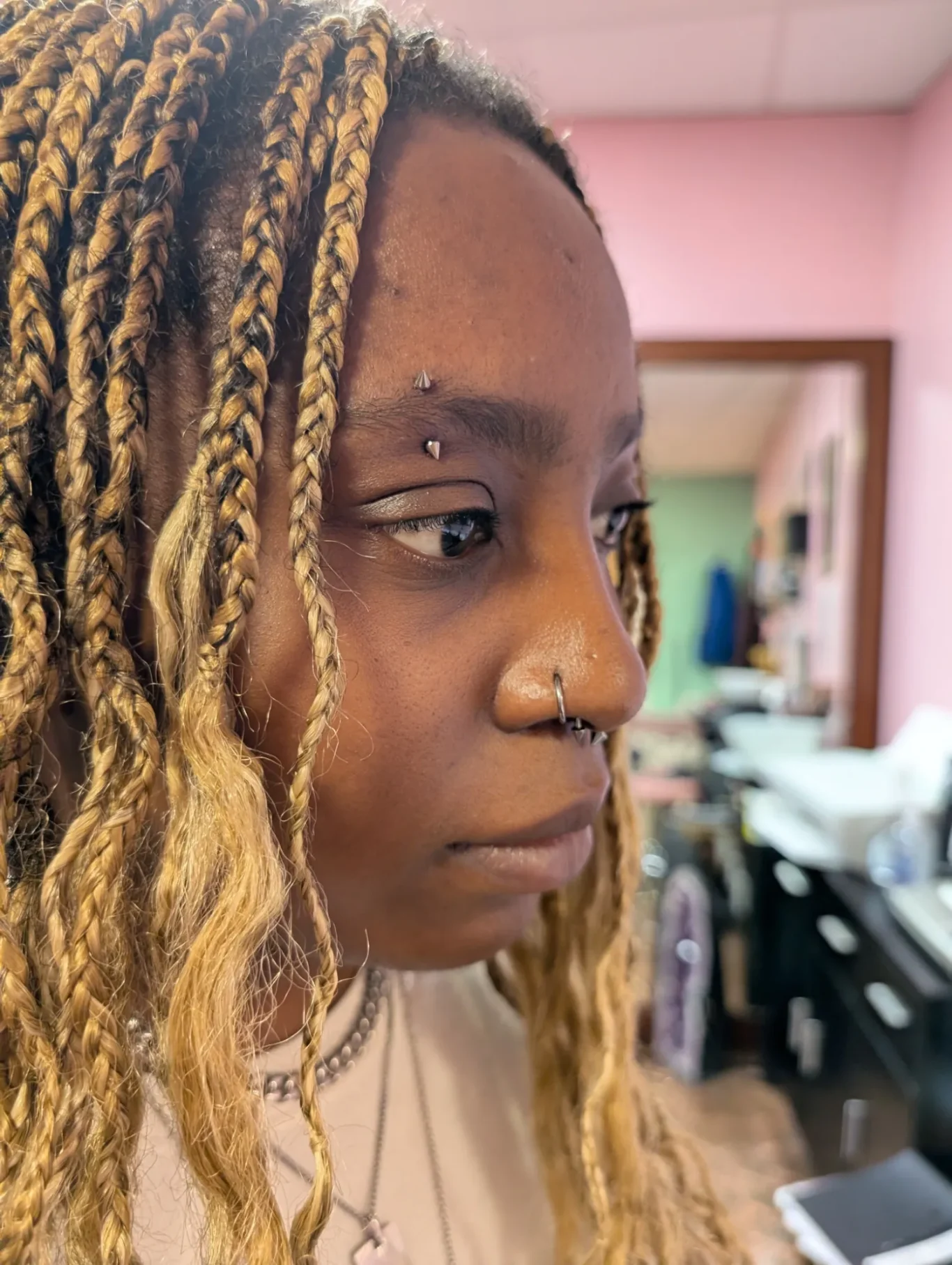 Eyebrow Piercing w/spikes