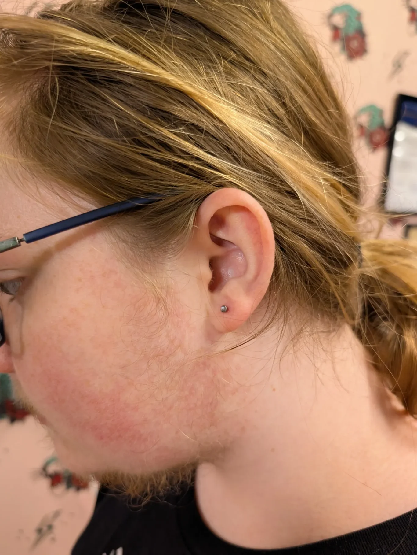 Ear lobe piercing first