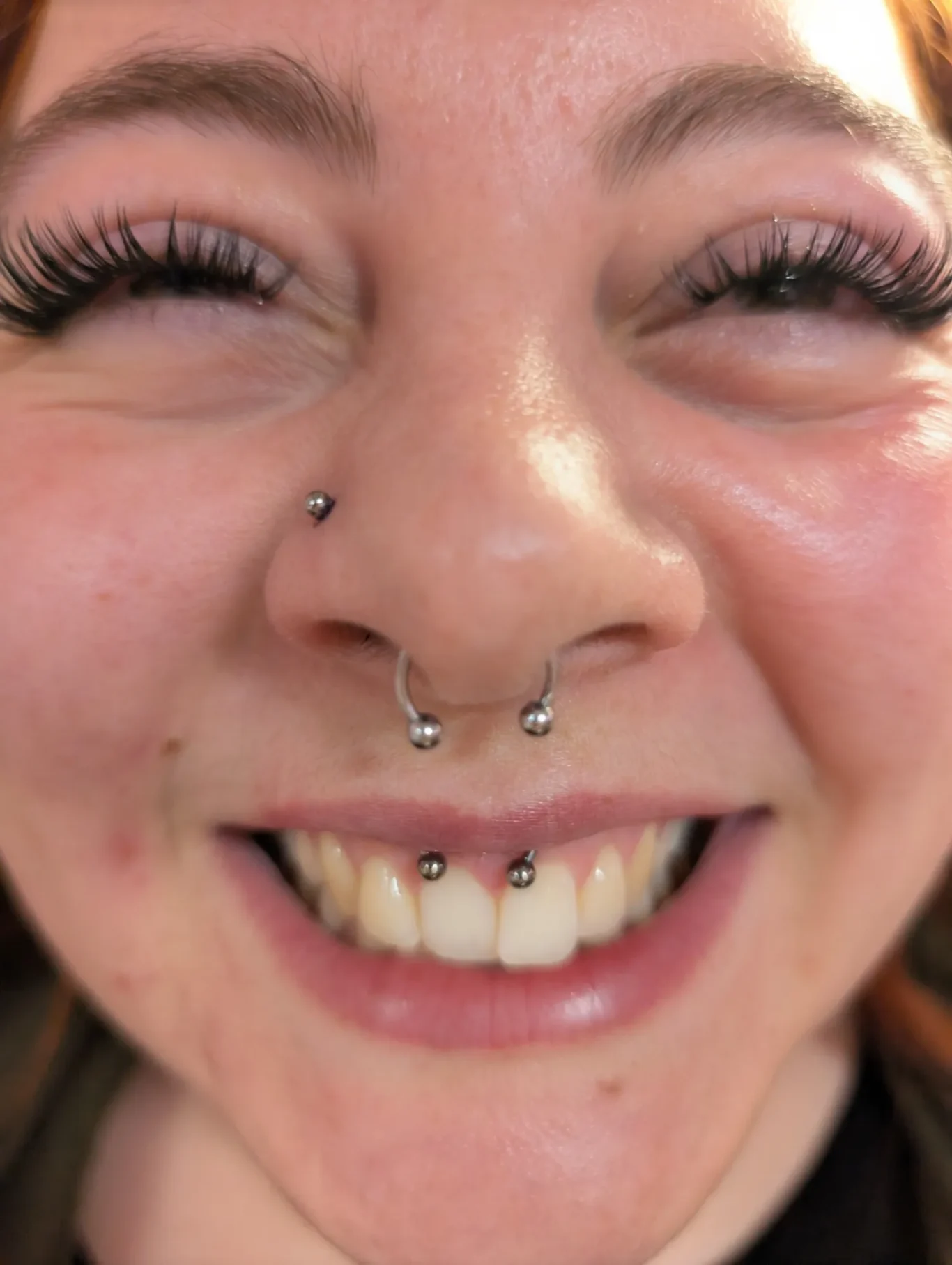 Smiley Piercing & Nose/Nostril Piercing