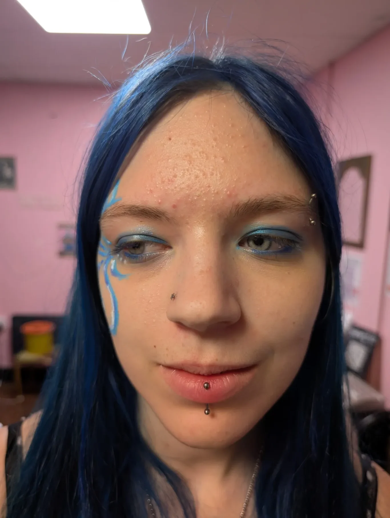 Vertical Labret Piercing