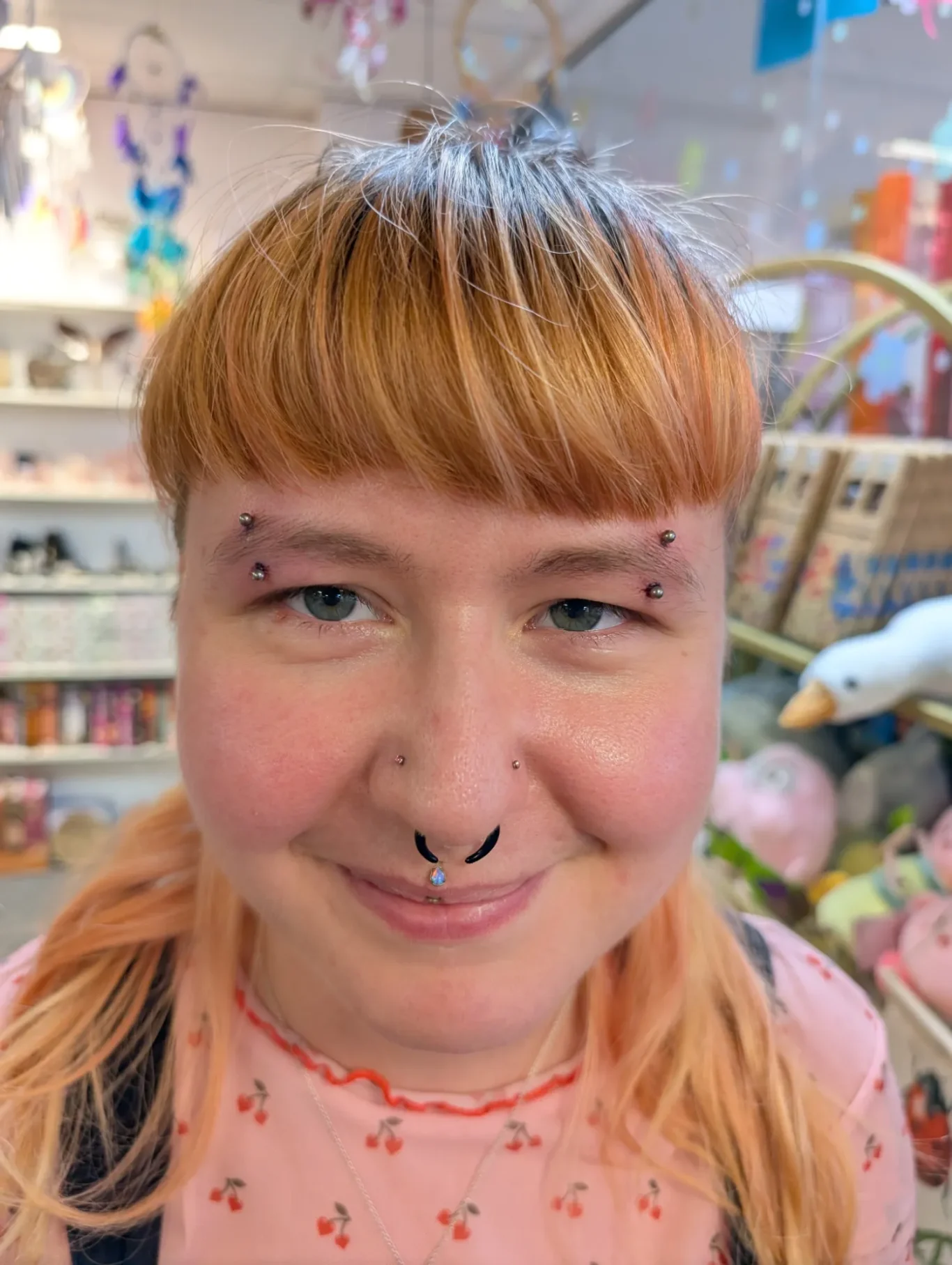 Double Eyebrow Piercing